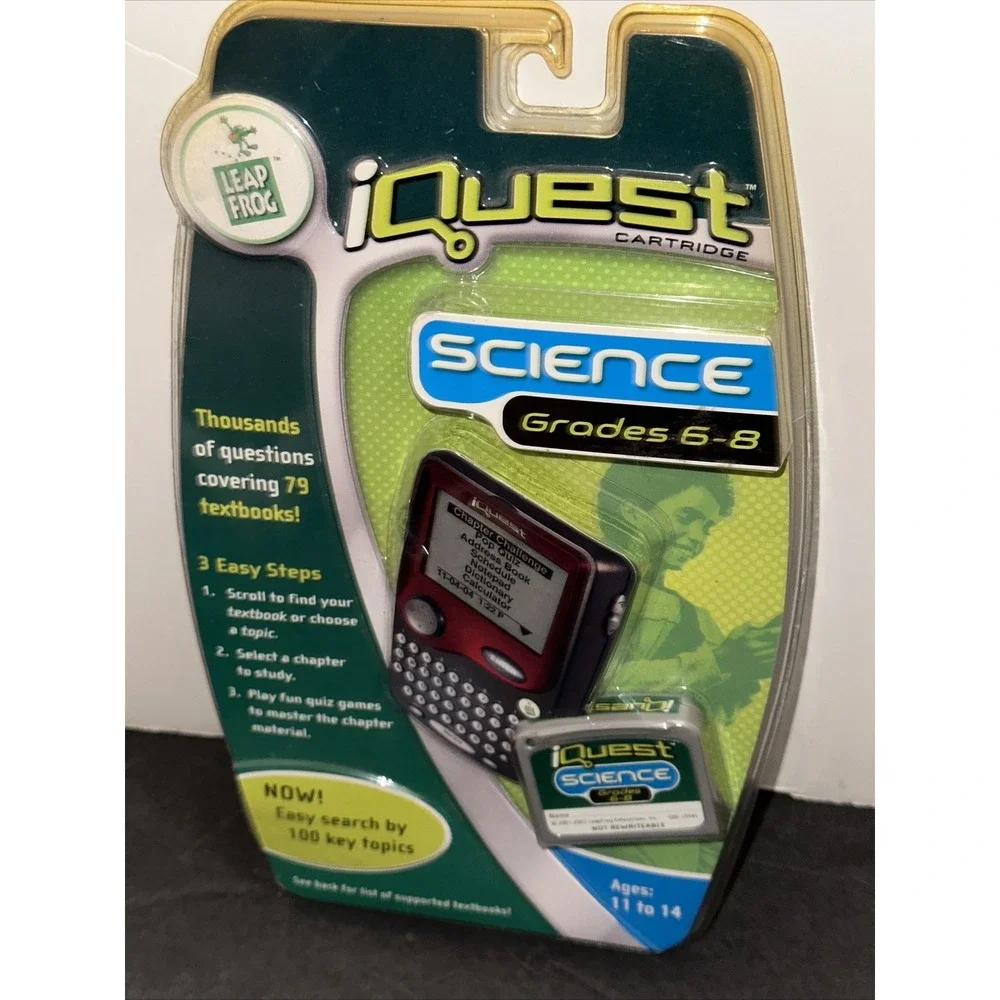QUANTUM LEAP iQuest Cartridges Grades 6-8 Science (NEW‎ SEALED) A50